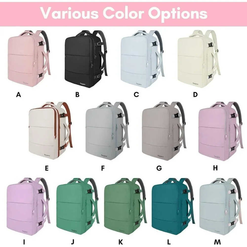 Taygeer Women's Amourpink Travel Backpack Carry On 15.6inch Laptop Backpack